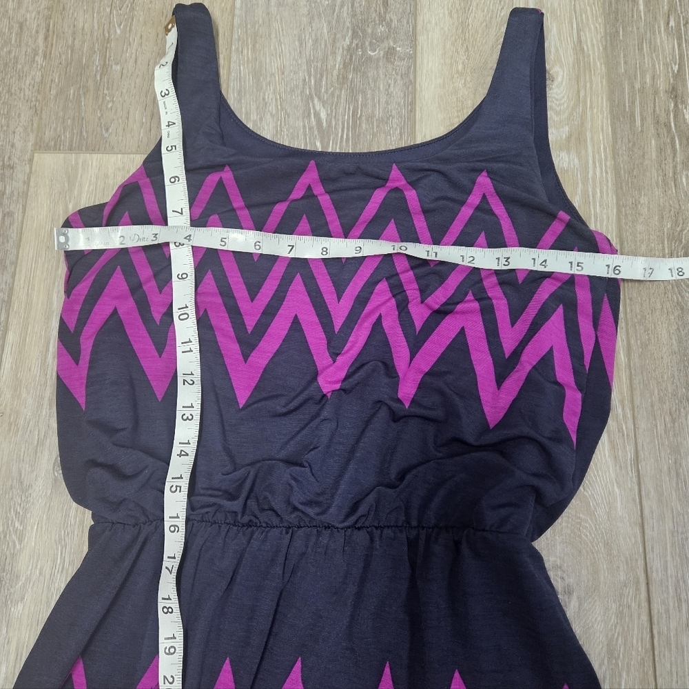 41 Hawthorn Stitch Fix Blouson Maxi Dress Sleeveless Geometric Women's Small - Picture 7 of 10